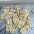 Baby Socks With Silky Bow