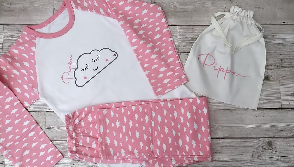 Kids Personalised Cloud Pyjamas