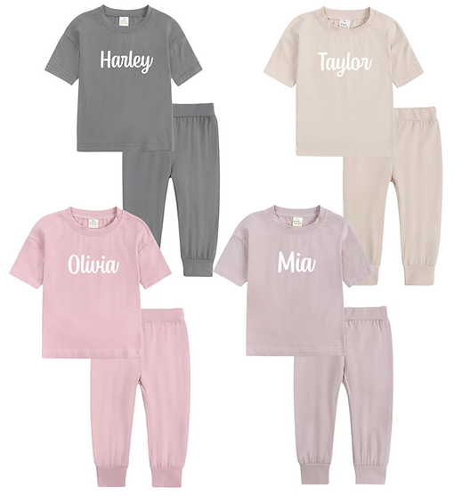 Personalised Short Sleeve Tracksuit Loungeset