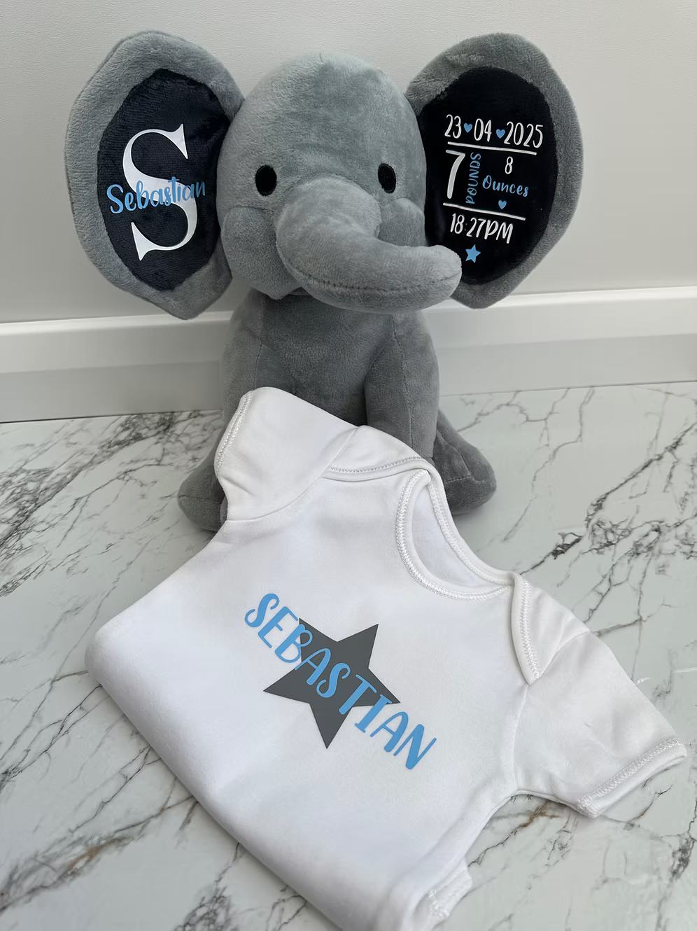 Baby Gift Keepsake Bundle | Elephant & Babygrow.