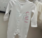 Personalised Baby Sleepsuit Babygrow Romper