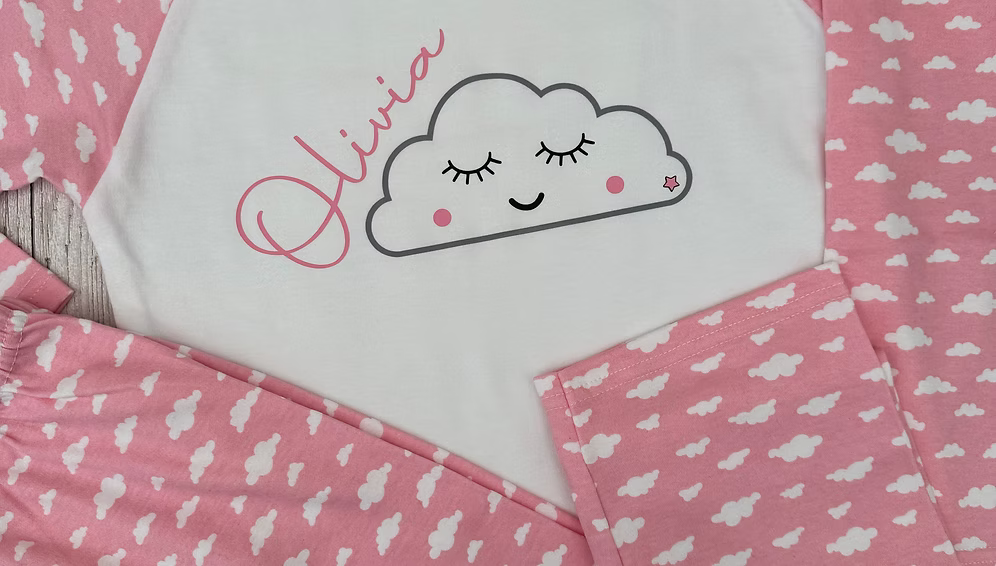 Kids Personalised Cloud Pyjamas