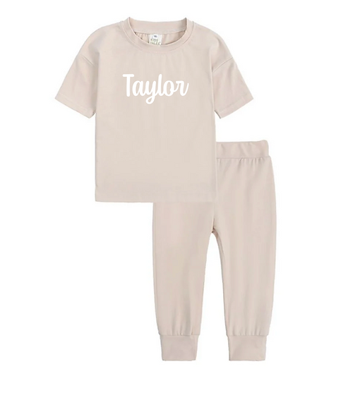 Personalised Short Sleeve Tracksuit Loungeset