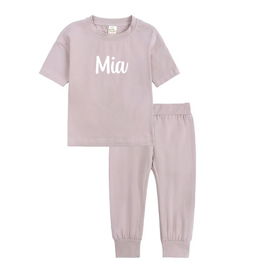 Personalised Short Sleeve Tracksuit Loungeset