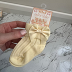 Baby Socks With Silky Bow