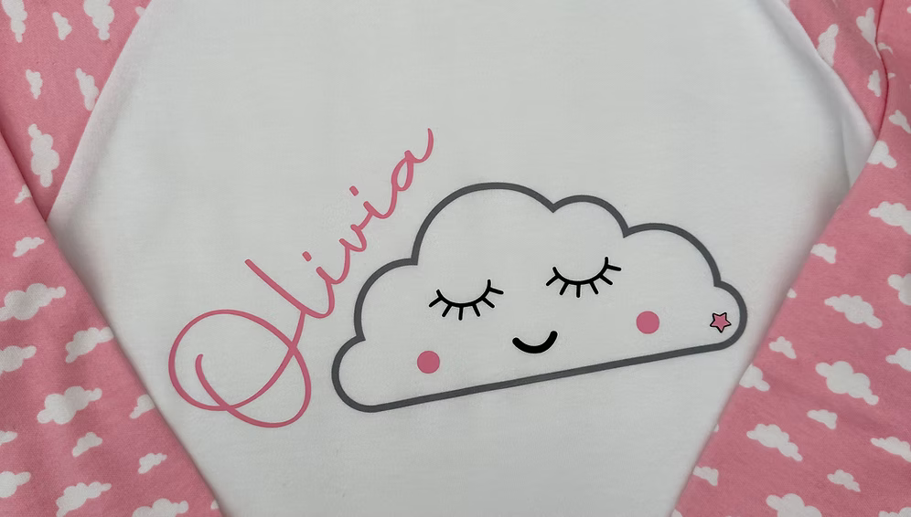 Kids Personalised Cloud Pyjamas