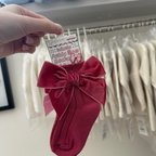 Baby Socks With Velvet Bow
