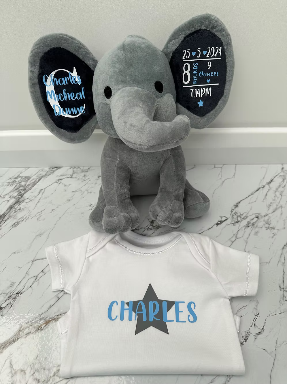 Baby Gift Keepsake Bundle | Elephant & Babygrow.