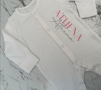 Personalised Baby Sleepsuit Babygrow Romper