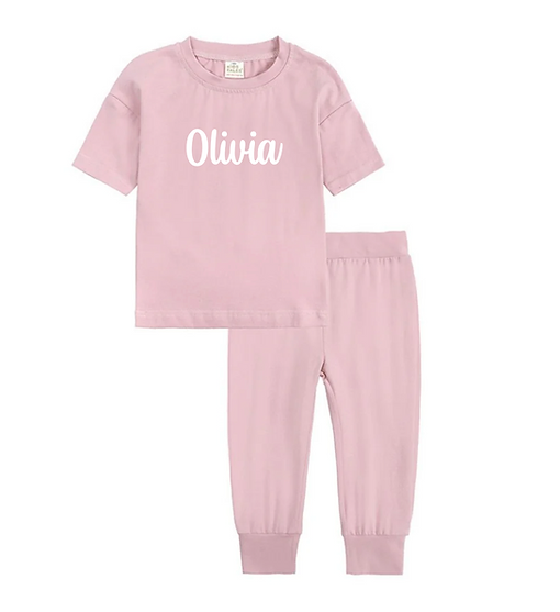 Personalised Short Sleeve Tracksuit Loungeset