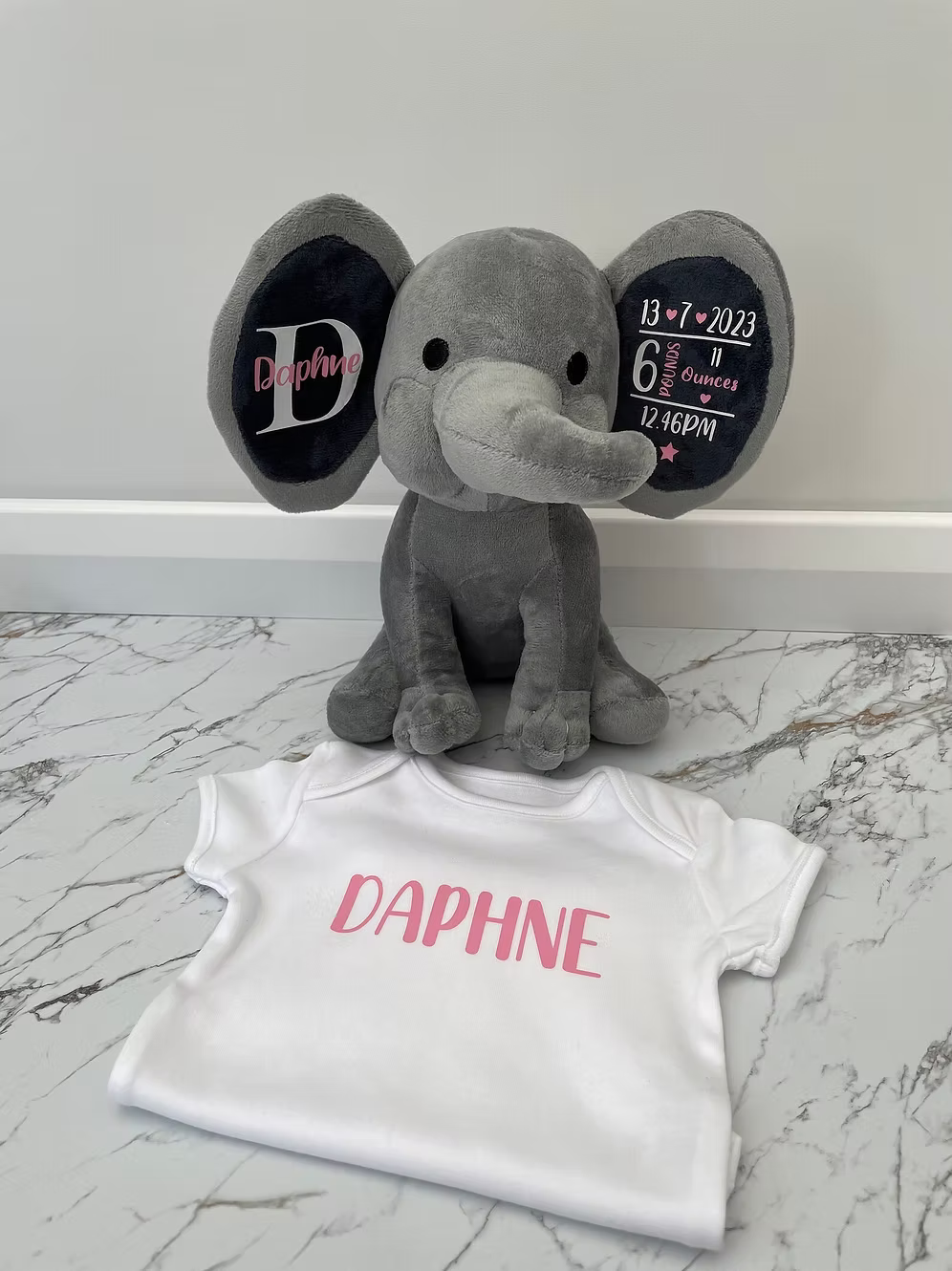 Baby Gift Keepsake Bundle | Elephant & Babygrow.