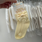Baby Socks With Silky Bow