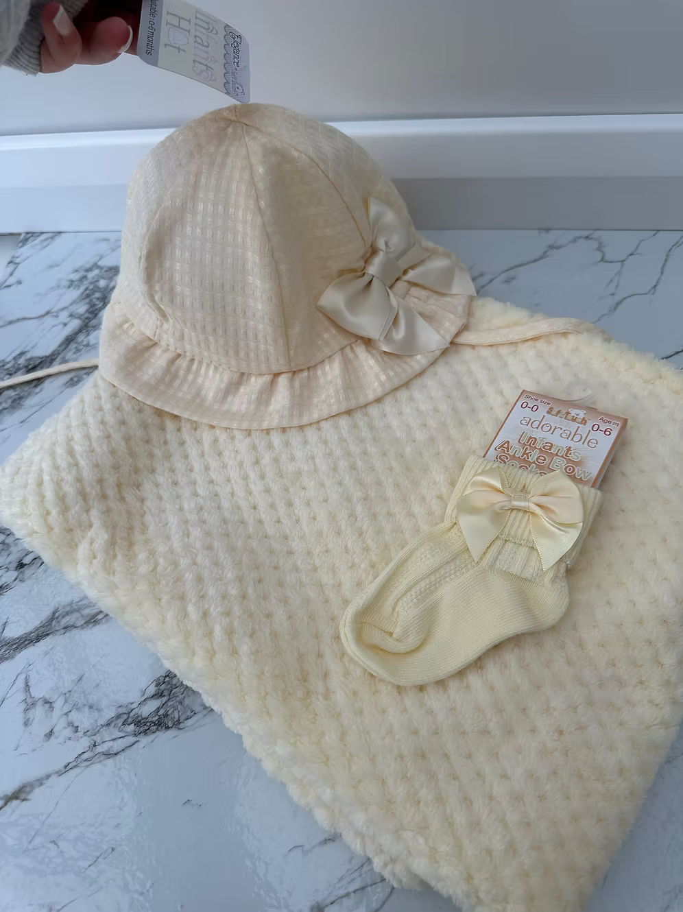 Personalised Baby Bundle | Blanket, Hat & Socks.