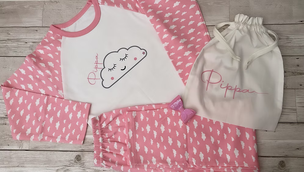 Kids Personalised Cloud Pyjamas