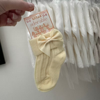 Baby Socks With Silky Bow