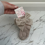 Baby Socks With Velvet Bow