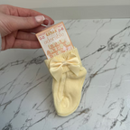 Baby Socks With Silky Bow