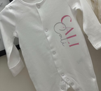 Personalised Baby Sleepsuit Babygrow Romper