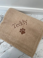 Personalised Embroidered Puppy Dog Blanket