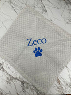 Personalised Embroidered Puppy Dog Blanket