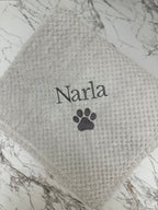 Personalised Embroidered Puppy Dog Blanket