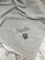 Personalised Embroidered Puppy Dog Blanket