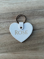Personalised Faux Leather Keyring
