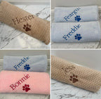Personalised Embroidered Puppy Dog Blanket