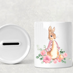 Peter Rabbit Ceramic Money Box | Kids Piggy Bank with Balloon Option