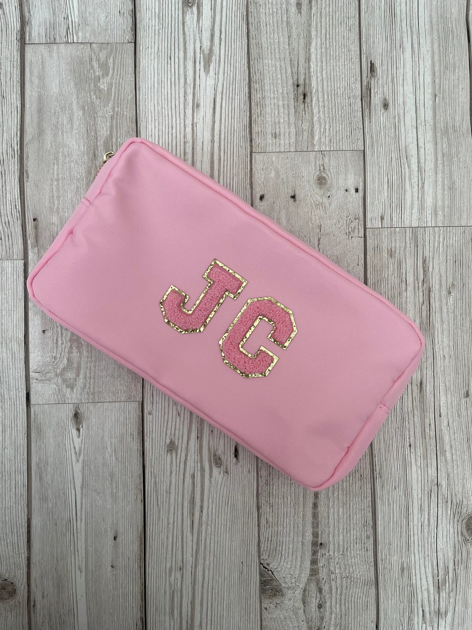Personalised Nylon Bag with Chenille Patch Letters