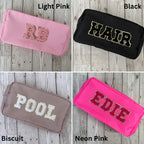 Personalised Nylon Bag with Chenille Patch Letters