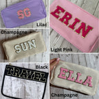Personalised Nylon Bag with Chenille Patch Letters