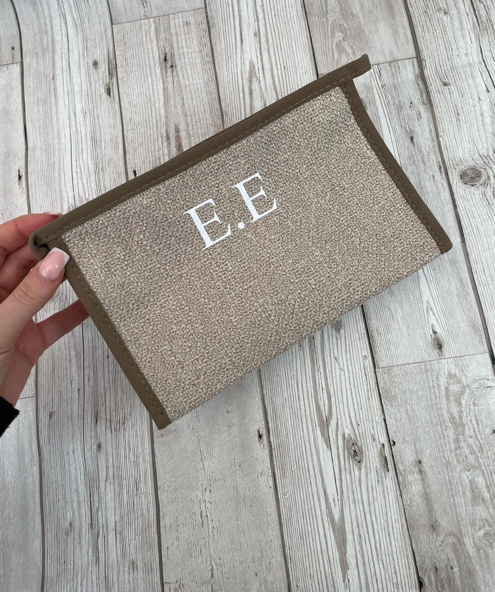 Personalised Chain Monogram Canvas Tote Bag