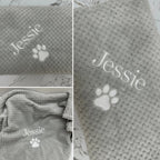 Personalised Embroidered Puppy Dog Blanket