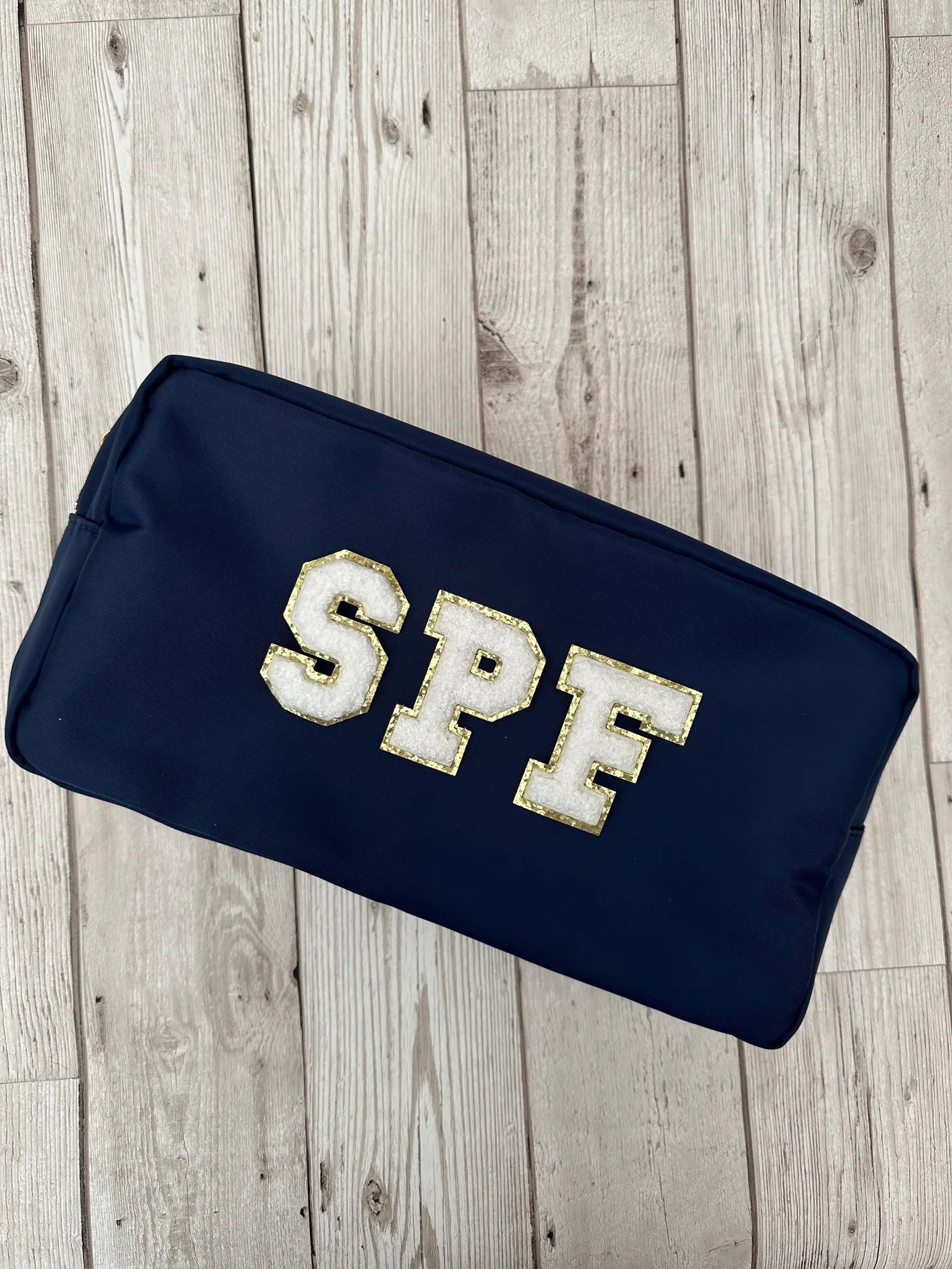 Personalised Nylon Bag with Chenille Patch Letters