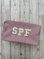 Personalised Nylon Bag with Chenille Patch Letters