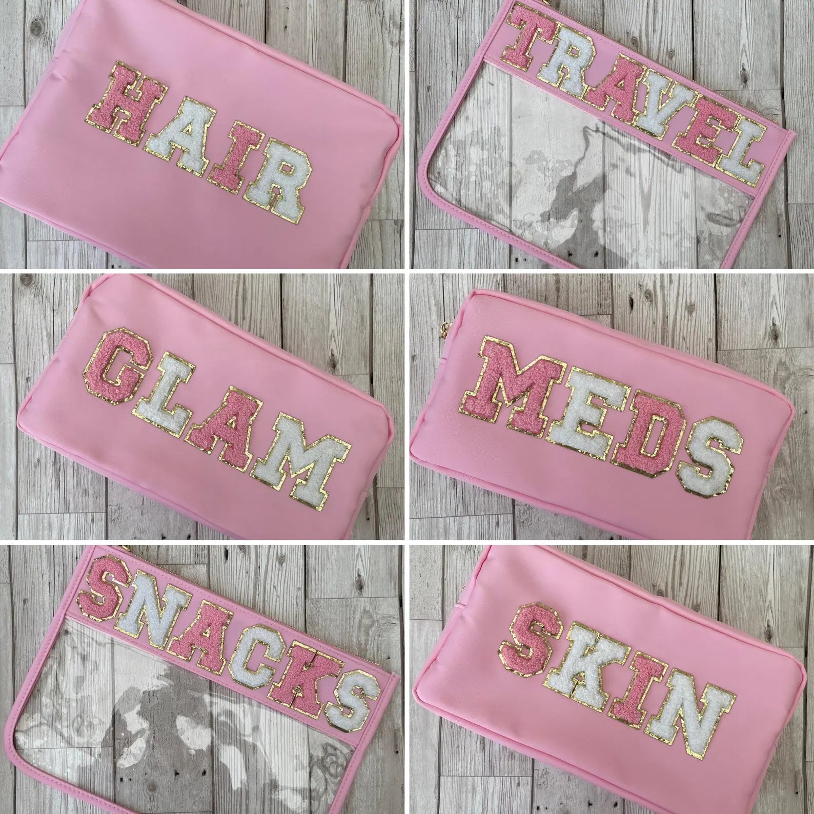 Personalised Nylon Bag with Chenille Patch Letters